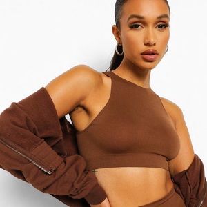 SECOND SKIN BRUSHED RACER FRONT BRALETTE